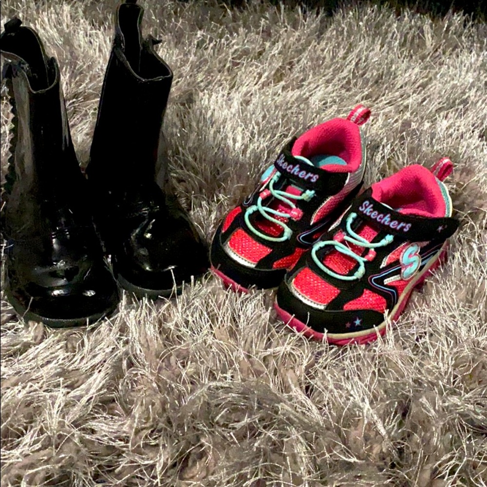 Girls boots and sneakers bundle